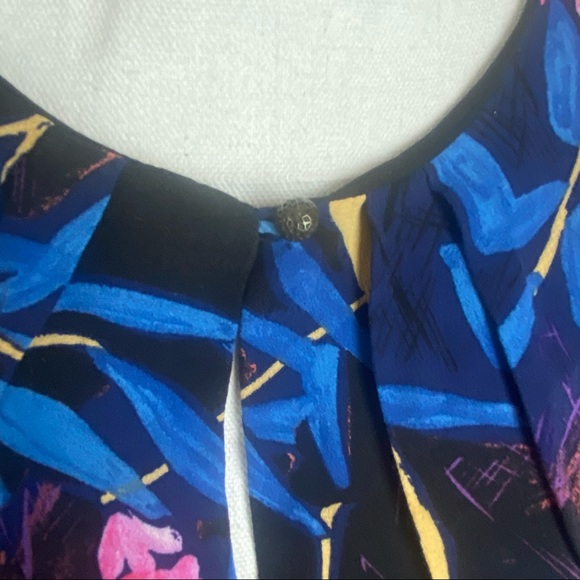 ANTHROPOLOGIE Maeve Elia Dress Cold Shoulder Print - Picture 11 of 14